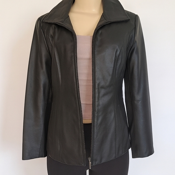 East 5th Jackets & Blazers - East 5th Genuine Leather Jacket – Petite Small